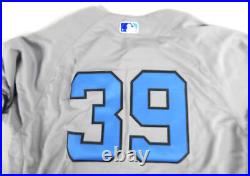 2017 New York Yankees #39 Game Issued Grey Jersey Father's Day 44 448