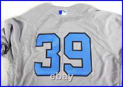 2017 New York Yankees #39 Game Issued Grey Jersey Father's Day 44 448