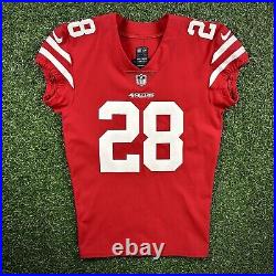 2017 Nike NFL Game Issued Jersey San Francisco 49ers Jersey Carlos Hyde Auto