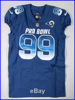 2018 Aaron Donald Pro Bowl Game Issued/Worn/Used Jersey Rams RARE