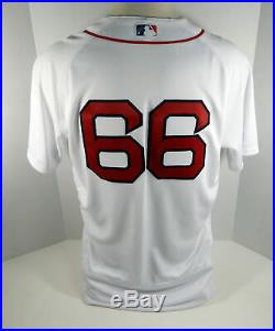 2018 Boston Red Sox Bobby Poyner #66 Game Issued White Patriots Day Jersey