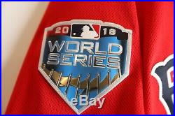 2018 Boston Red Sox Game Issued Un Used World Series Red Alternate Home Jersey