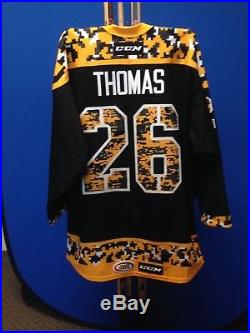 2018 Christian Thomas Game-Issued WBS Penguins Military Appreciation Jersey