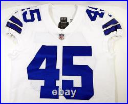 2018 Dallas Cowboys #45 Game Issued White Jersey 42 DP15511