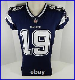 2018 Dallas Cowboys Amari Cooper #19 Game Issued Navy Jersey DP07928