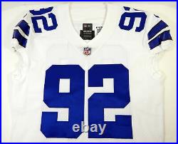 2018 Dallas Cowboys Dorance Armstrong #92 Game Issued White Jersey 44 DP15497