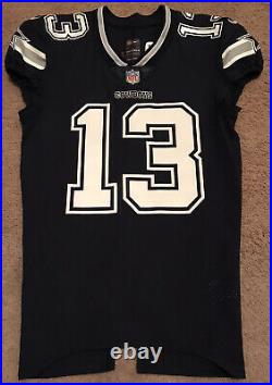 2018 Dallas Cowboys Michael Gallup Game Issued Navy Jersey, Prova Tag