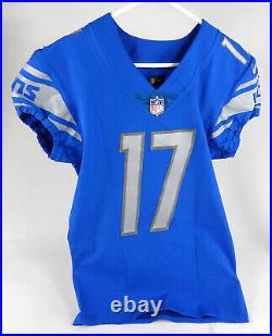 2018 Detroit Lions #17 Game Issued Blue Jersey 40 DP67361