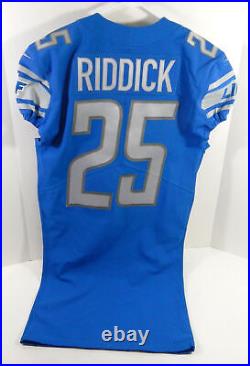 2018 Detroit Lions Theo Riddick #25 Game Issued Blue Jersey 40 DP62780