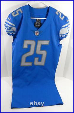 2018 Detroit Lions Theo Riddick #25 Game Issued Blue Jersey 40 DP62780