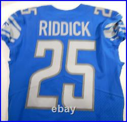 2018 Detroit Lions Theo Riddick #25 Game Issued Blue Jersey 40 DP62780