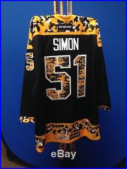 2018 Dominik Simon Game-Issued WBS Penguins Military Appreciation Jersey