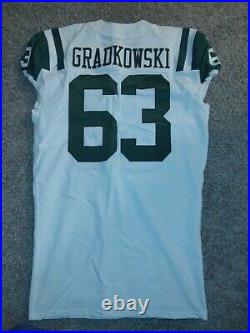 2018 NFL Game Team Issued Nike New York Jets Gino Gradkowski Jersey Size 46 Rare