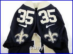 2018 New Orleans Saints Shane Vereen #35 Game Issued Black Jersey Benson Patch