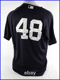 2018 New York Yankees Tommy Kahnle #48 Game Issued P Used Navy Jersey ST P 48 2