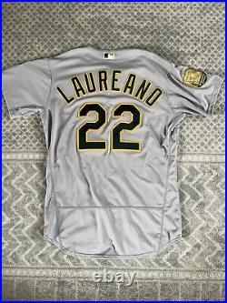 2018 Oakland A's Road Grey Jersey Ramon Laureano TEAM ISSUED 50th Anniv