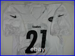 2018 Pittsburgh Steelers #21 Game Issued White Football Jersey 848