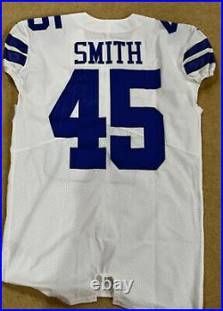 2018 Rod Smith Game Issued Dallas Cowboys Signed Jersey NFL Auction PSA/DNA COA