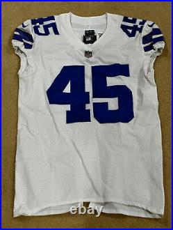 2018 Rod Smith Game Issued Dallas Cowboys Signed Jersey NFL Auction PSA/DNA COA