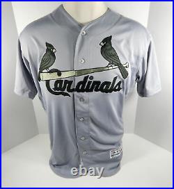 2018 St. Louis Cardinals Blank # Game Issued Grey Jersey Memorial Day 48 STLC417