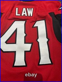 2019 Calgary Stampeders Cordarro Law #41 CFL Team Issued Game used Jersey RED