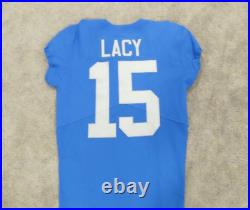 2019 Chris Lacy Detroit Lions Game Issued Football Jersey 100th Patch! Not Worn