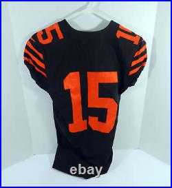 2019 Cleveland Browns #15 Game Issued Brown Jersey Color Rush 100th P NP R