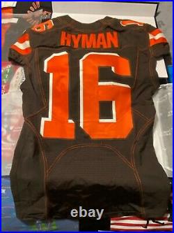 2019 Cleveland Browns Ish Hyman #16 Game Issued Brown Jersey 100 NFL