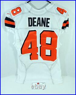 2019 Cleveland Browns Mik'Quan Deane #48 Game Issued White Jersey 100 NFL P 6