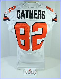 2019 Cleveland Browns Rico Gathers #82 Game Issued White Jersey 100 NFL Patch 3