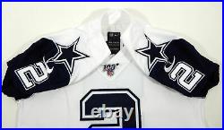 2019 Dallas Cowboys Brett Maher #2 Game Issued White Jersey Color Rush 100 P 8