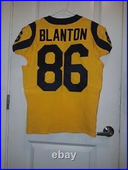 2019 Game Issued Nike Los Angeles Rams Color Rush Kendal Blanton Jersey Size 42