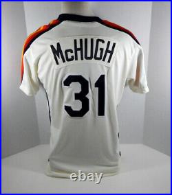2019 Houston Astros Colin McHugh #31 Game Issued Cream Jersey GU Pant Hat 1989