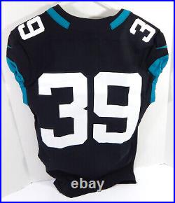 2019 Jacksonville Jaguars #39 Game Issued Navy Teal Jersey 25th 100th Patch 40 5
