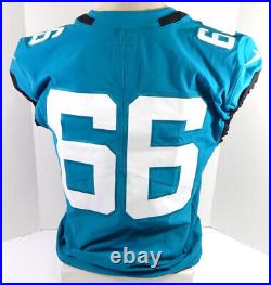 2019 Jacksonville Jaguars #66 Game Issued Teal Jersey 25th 100th Patch 46