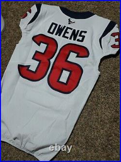 2019 Jonathan Owens Houston Texans Nike Team Issued NFL Jersey Sz 40 Game