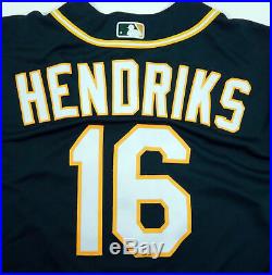 2019 Oakland A's Athletics Liam Hendriks #16 Game Issued Green Jersey 150 1717