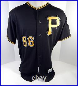 2019 Pittsburgh Pirates Heberto Andrade #86 Game Issued Ps Used Black Jersey 150