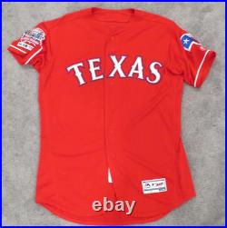 2019 Tim Federowicz Texas Rangers Game Issued Worn MLB Baseball Jersey 100 Patch