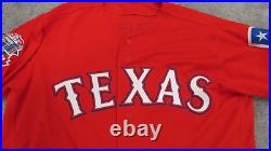 2019 Tim Federowicz Texas Rangers Game Issued Worn MLB Baseball Jersey 100 Patch