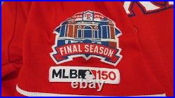 2019 Tim Federowicz Texas Rangers Game Issued Worn MLB Baseball Jersey 100 Patch