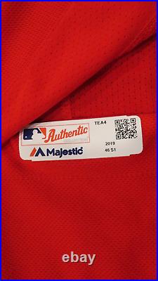 2019 Tim Federowicz Texas Rangers Game Issued Worn MLB Baseball Jersey 100 Patch