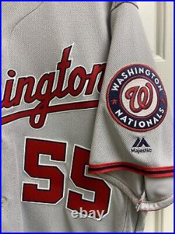 2019 world series Washington Nationals team issued game worn used jersey MLB aut