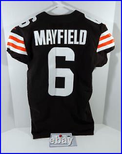 2020 Cleveland Browns Baker Mayfield #6 Game Issued Brown Jersey 40 DP23462