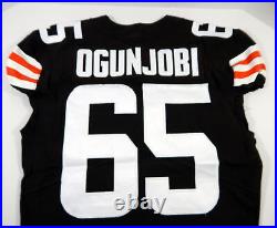 2020 Cleveland Browns Larry Ogunjobi #65 Game Issued Brown Jersey 44 DP23446
