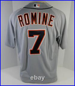 2020 Detroit Tigers Austin Romine #7 Game Issued Grey Jersey DP15117