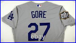 2020 Los Angeles Dodgers Terrance Gore #27 Game Issued Grey Jersey World Series