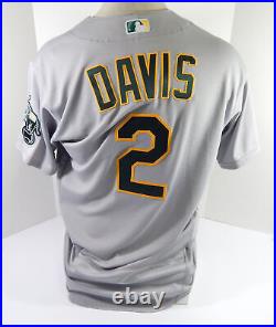 2020 Oakland Athletics Khris Davis #2 Game Issued Grey Jersey 46 DP48640