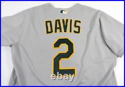 2020 Oakland Athletics Khris Davis #2 Game Issued Grey Jersey 46 DP48640