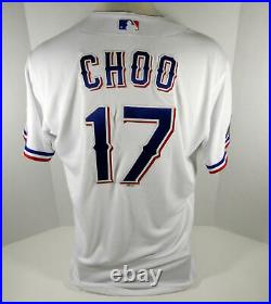 2020 Texas Rangers Shin-Soo Choo #17 Game Issued White Jersey I Season P 495